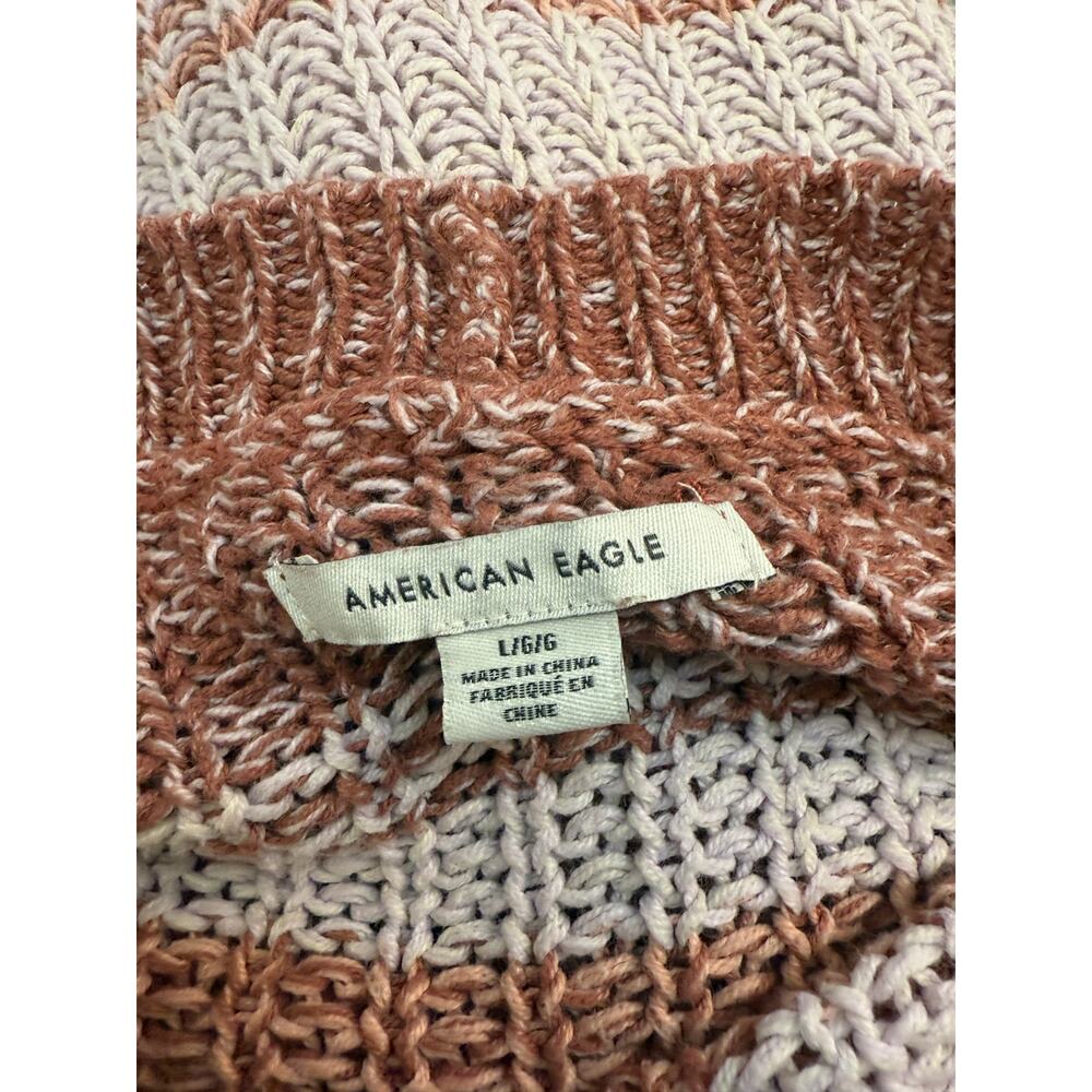 American Eagle Women's L Pullover Knit Sweater Mauve Coral - Picture 4 of 4